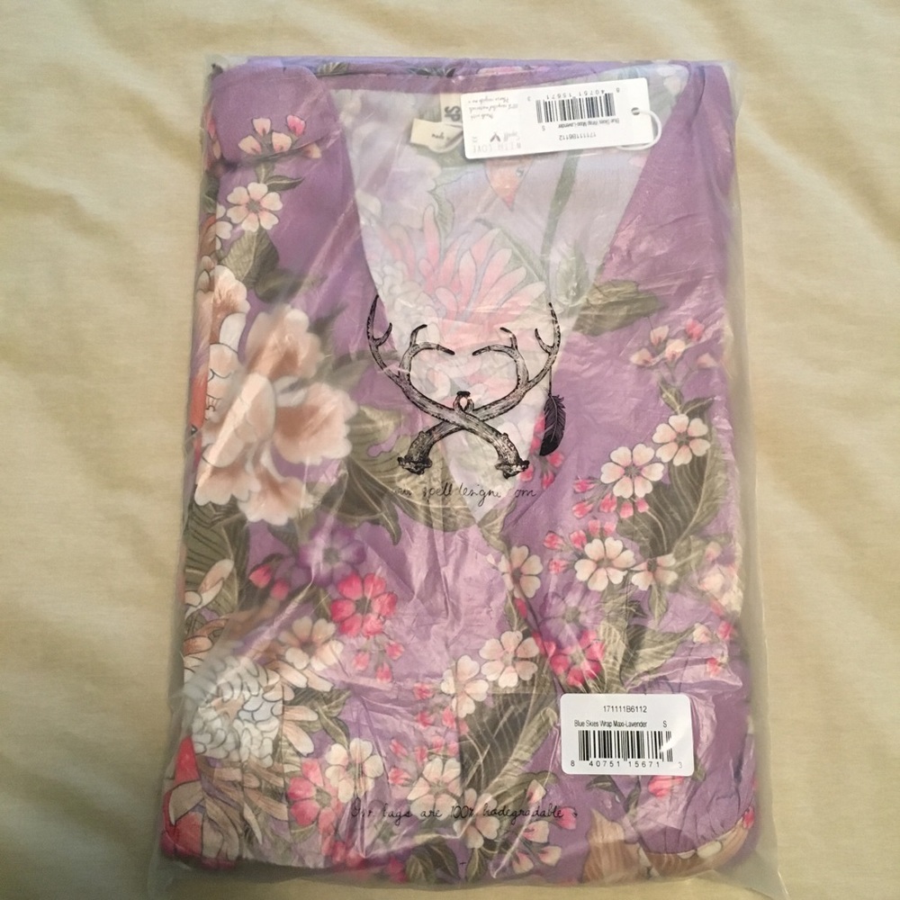 Spell Blue Skies Maxi Wrap Dress! - Picture 8 of 8